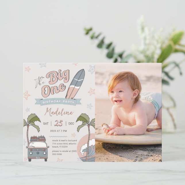 La Grande Carte d'Invitation Photo Anniversaire (Debout devant)