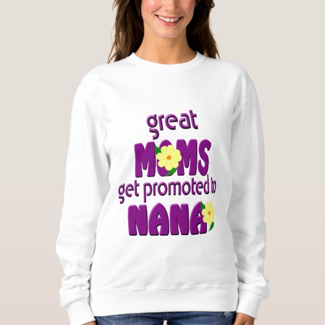 La grande maman obtiennent le sweatshirt de base (Devant)