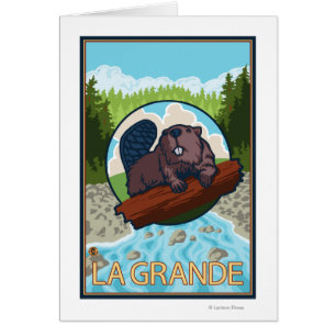 La Grande, OregonBeaver und Bäume