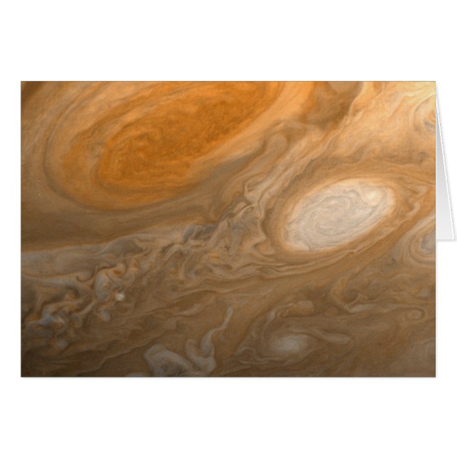 La grande tache rouge de Jupiter de Voyager 1 (Devant horizontal)