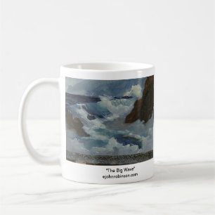 La grande tasse de briseurs de vague et de matin