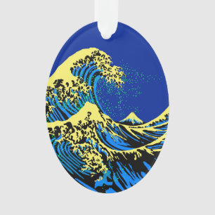 La grande vague de Hokusai dans le style Pop Vibra