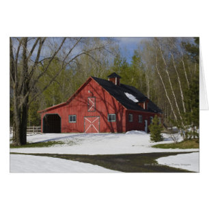 La Grange Rouge En Hiver