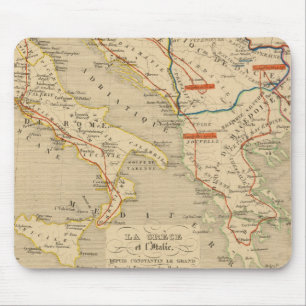 La Grece et l'Italie, 306 a 410, ap JC Mousepad