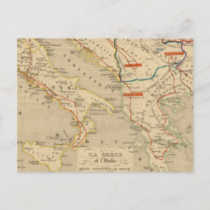 La Grece et l'Italie, 306 a 410, ap JC Postkarte