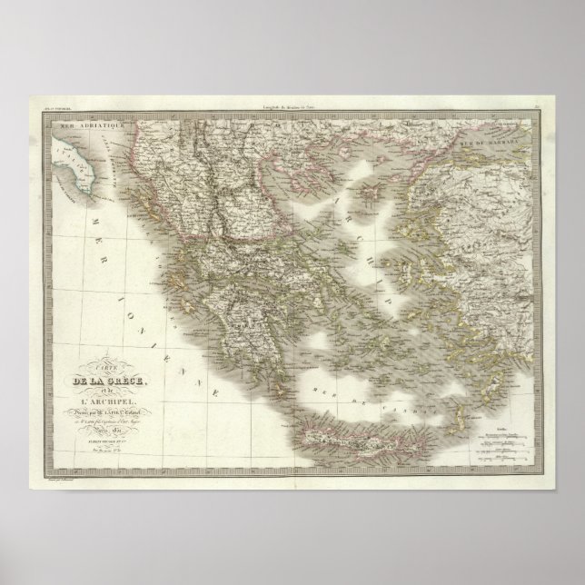 La Grece - Griechenland Poster (Vorne)