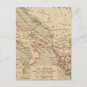 La Grece, l'Italie, 1190 a 504 av JC Postkarte