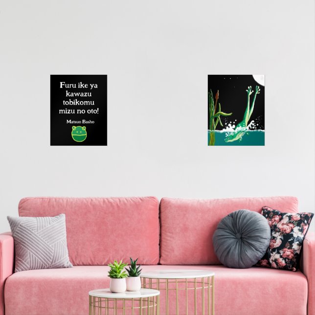 La grenouille de Basho Haiku (Salon)