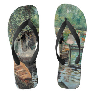 La Grenouillère Auguste Renoir Flip Flops