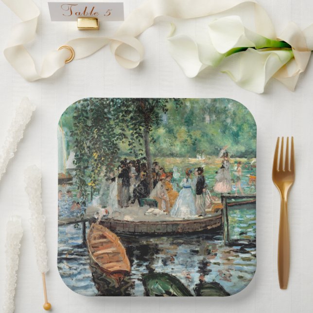 La Grenouillère Auguste Renoir Pappteller (Hochzeit)
