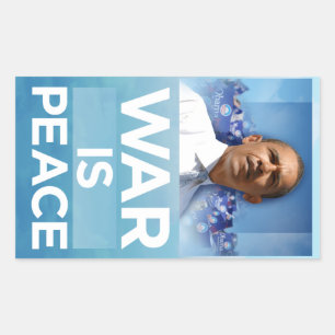 La guerre est la paix Sticker Obama
