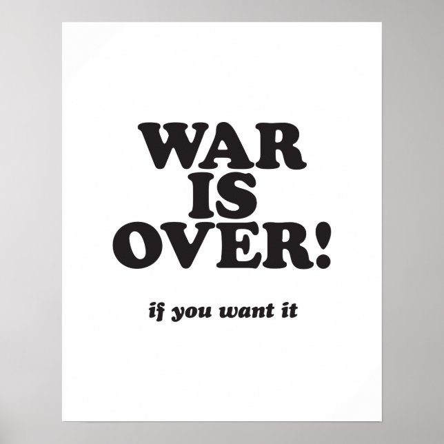 LA GUERRE EST TERMINÉE ! si vous le voulez, Poster (Devant)