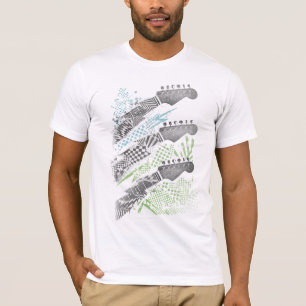 La guitare abstraite dirige le T-shirt des hommes