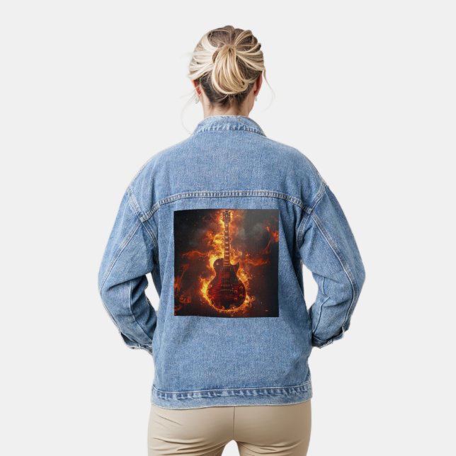 La guitare électrique de Rockin en feu (Modèle)