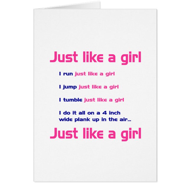 La gymnastique aiment une fille (Devant)