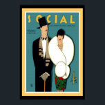 La Habana Art Deco Poster 13 x 19<br><div class="desc">Nice Art Deco Poster mit einer Ausgabe von "Social" aus dem Jahr 1927, einer Zeitschrift, die in La Habana, Kuba, populär ist.</div>