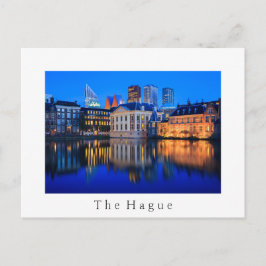 La Haye skyline à l'heure bleue carte postale blan