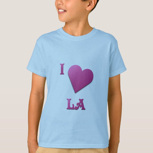 LA — Heiß rosa T-Shirt (Vorderseite)