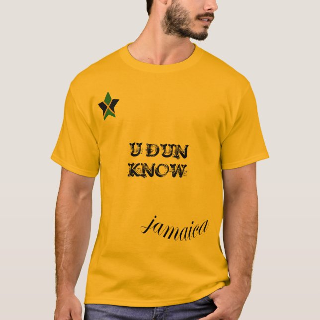 La Jamaïque "CRÉANCIER d'U CONNAISSENT" le T-shirt (Devant)