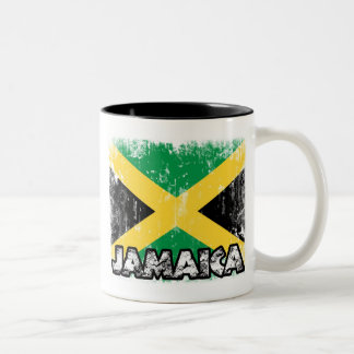 La Jamaïque - tasse affligée de drapeau