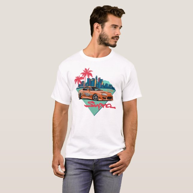 LA JDM Legenden-Autoart T-Shirt (Vorne ganz)