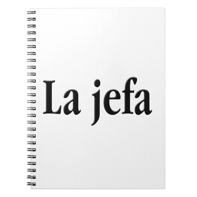 La jefa notizblock (Vorderseite)