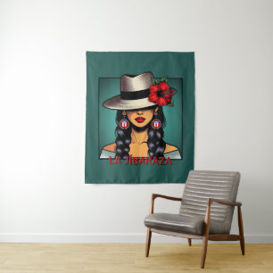 La Jíbaraza 10 – Puerto-ricanische Jíbara-Kunst • Wandteppich