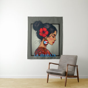 La Jíbaraza 14 – Puerto-ricanische Jíbara-Kunst • Wandteppich