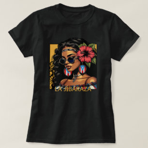 La Jibaraza 1 – Puerto-ricanische Jíbara • Boricua T-Shirt