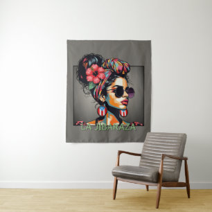 La Jíbaraza 3 – Puerto-ricanische Jíbara Kunst • B Wandteppich