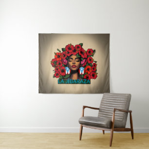 La Jíbaraza 7 – Puerto-ricanische Jíbara-Kunst • B Wandteppich