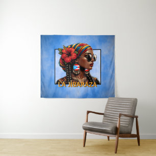 La Jíbaraza 9 – Puertoricanische Jíbara Kunst • Bo Wandteppich