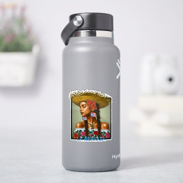 La Jíbaraza – Puerto Rican Jíbara Art • Boricua  Aufkleber