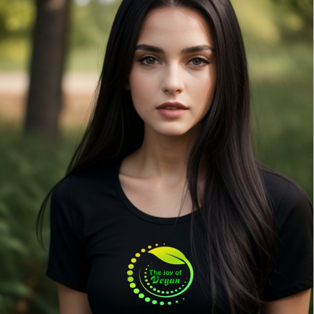 La Joie du T-shirt féminin Vegan (Créateur téléchargé)