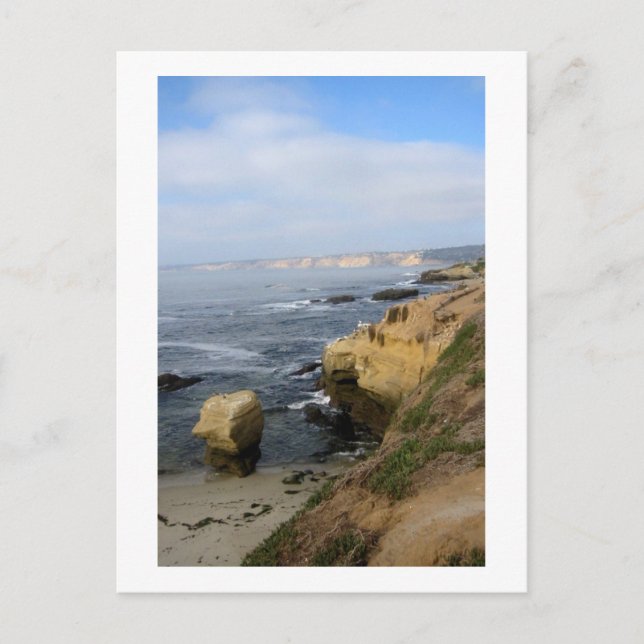 La Jolla Beach Seabirds Custom California Postcard Postkarte (Vorderseite)