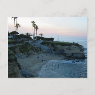 La Jolla Beach Sonnenuntergang Benutzerdefinierte  Postkarte