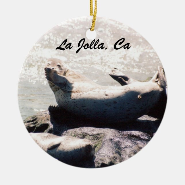 La Jolla California Reisen Foto Keramikornament (Vorne)