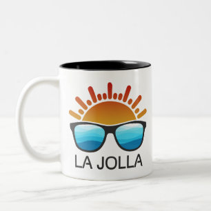 La Jolla California Sonnenbrillen Zweifarbige Tasse