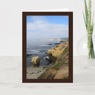 La Jolla Cove Beach Seabirds Custom Grußkarte Karte