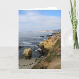 La Jolla Cove Beach Seabirds Custom Grußkarten Karte