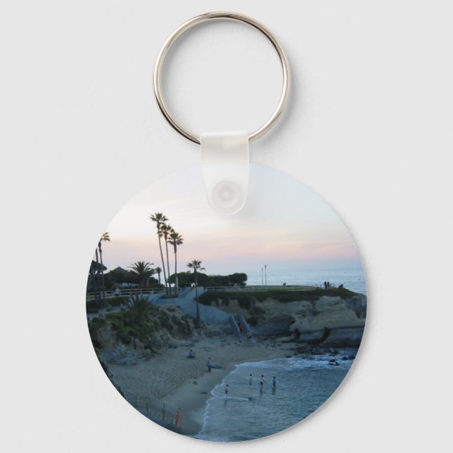 La Jolla Cove Beach Sunset Custom Schlüsselanhänge Schlüsselanhänger (Vorderseite)