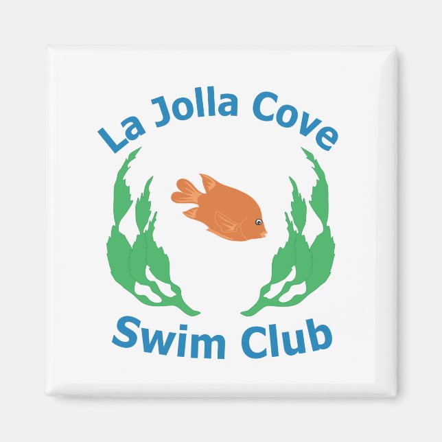 La Jolla Cove Club de natation Logo Magnet (Devant)