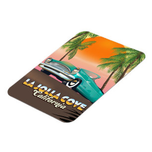 La Jolla Cove Kalifornien Reiseplakat Magnet