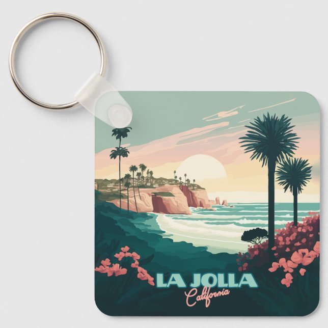 La Jolla Cove San Diego Schlüsselanhänger (Vorderseite)