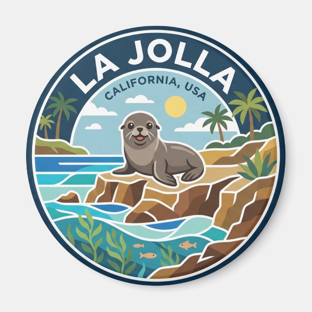 La Jolla Cove USA Magnet (Vorne)