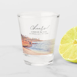 La Jolla Foto Gastgeschenk Hochzeit Cheers Shot Gl Schnapsglas