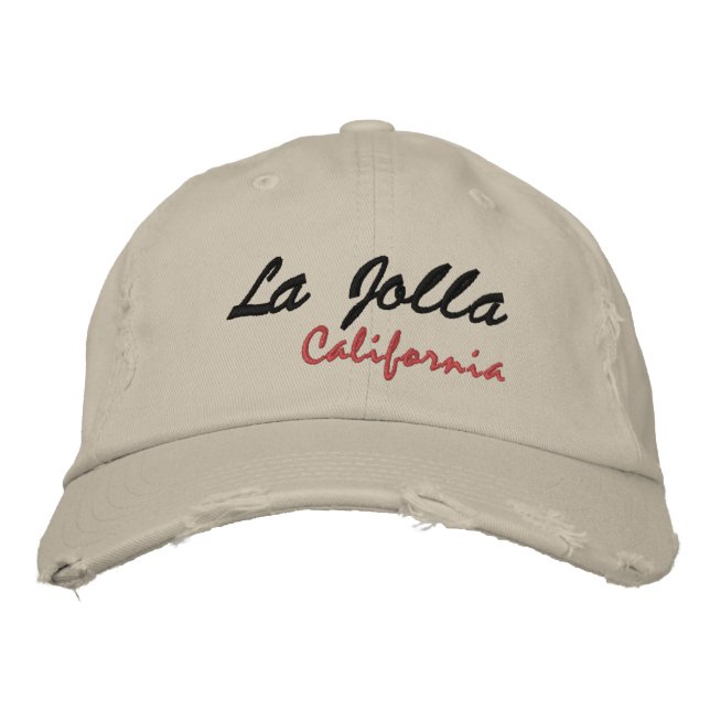 La Jolla, Kalifornien Bestickte Kappe (Vorderseite)