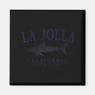 La Jolla Kalifornien Vintage-Pflaume Kunst Angeln Magnet