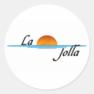 La Jolla Runder Aufkleber