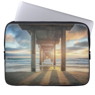 La Jolla, Scripps Pier an Sonnenuntergang   San Laptopschutzhülle